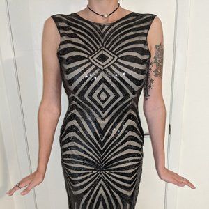 Unique Vintage 1920's Flapper Fringe Dress NWT